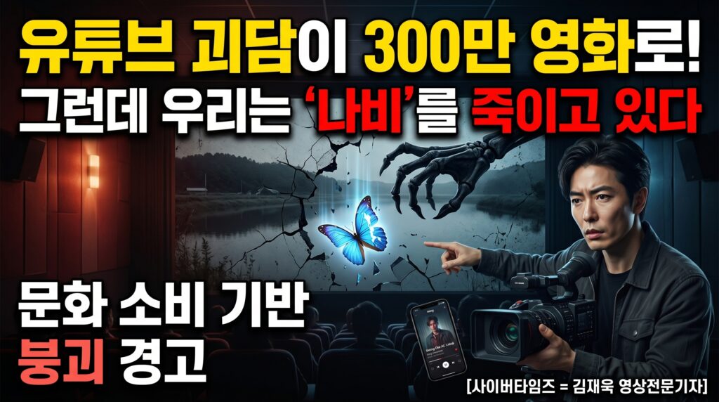 유튜브 괴담 하나가 영화관을 채웠다, 그런데 우리는 나비를 죽이고 있다